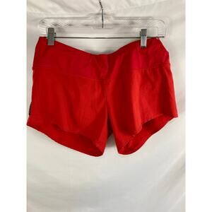 Oiselle Red Active Shorts Size 6